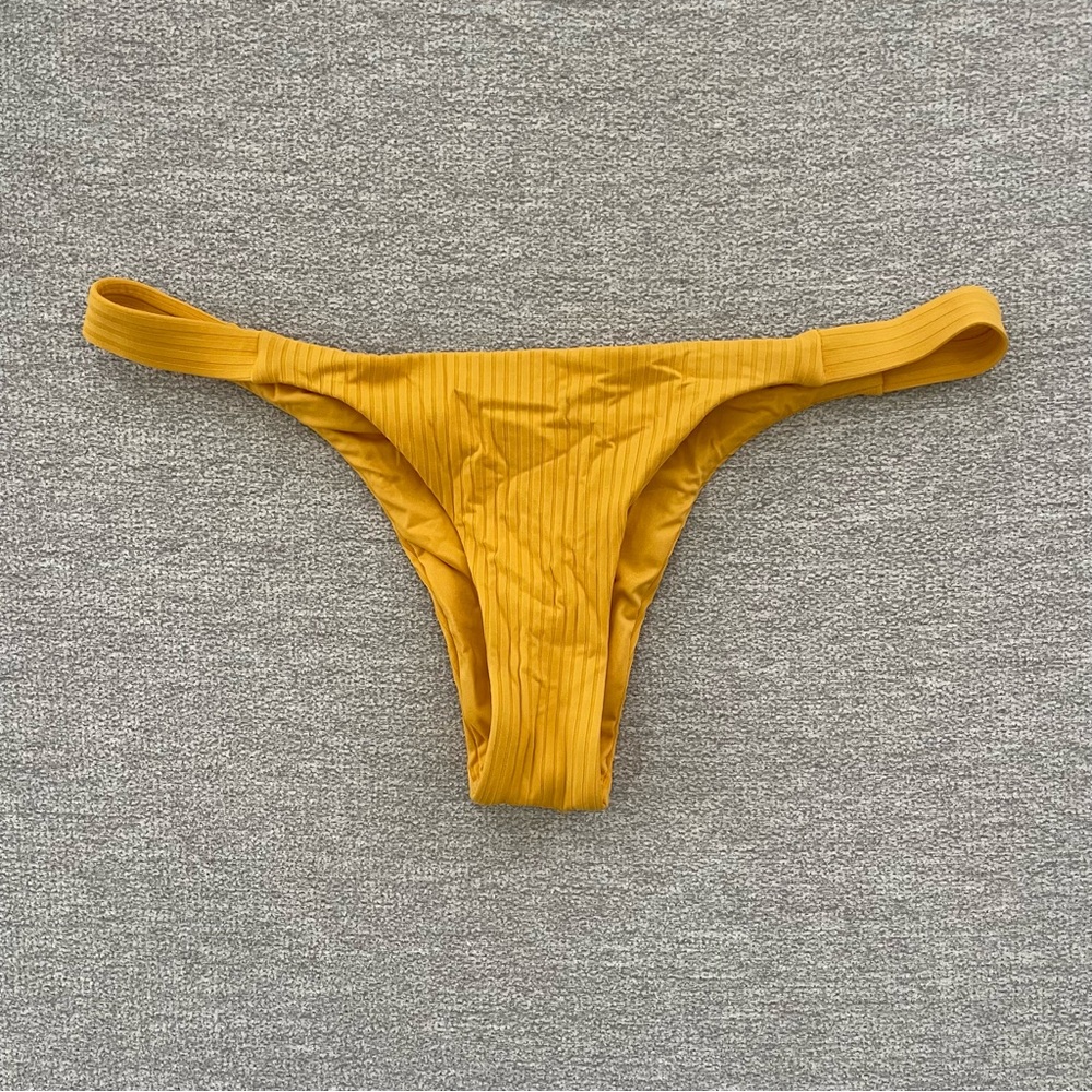 Vitamin A Carmen California Cut Bikini Bottom - Women's Sunflower EcoRib, Size S